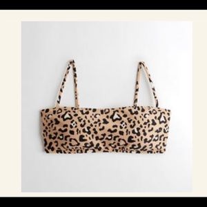 Hollister Co. cheetah print bikini top